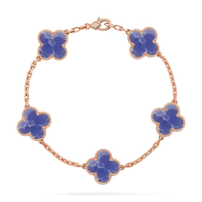 [LORA]CLOVER 5 MOTIF BLUE VEINS BRACELET COLLECTION