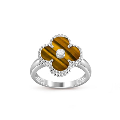 [Lora]CLOVER SILVER DIOMND RING COLLECTION