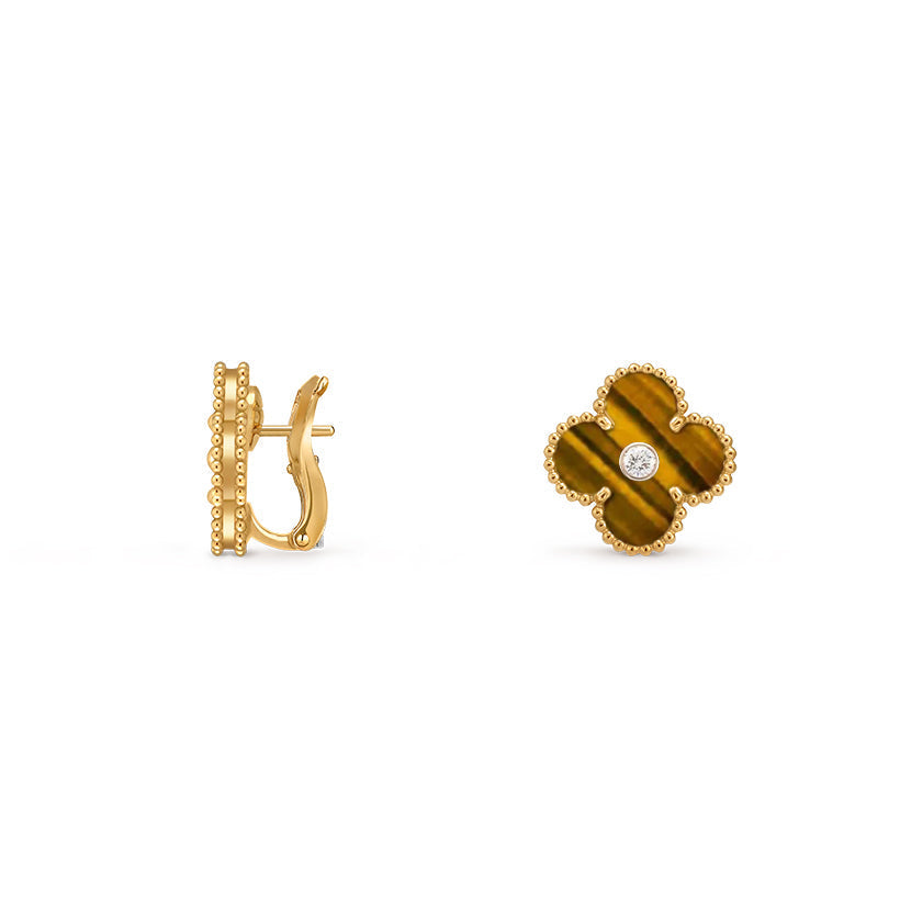 [Lora]CLOVER 15MM MOP DIAMOND EARRINGS COLLECTION