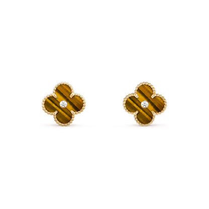 [Lora]CLOVER  15MM DIAMOND EARRINGS COLLECTION