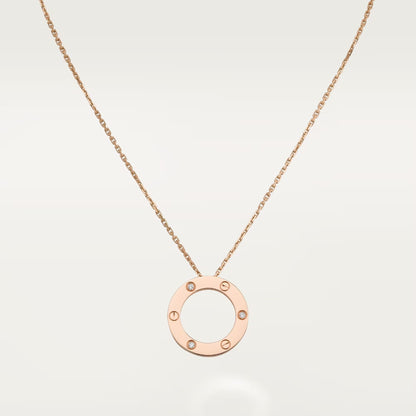 [LORA] LOVE NECKLACE 16MM 3 DIAMONDS