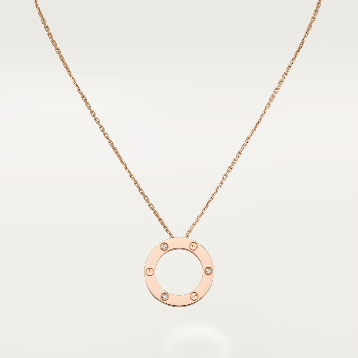 [Lora] LOVE NECKLACE 16MM 3 DIAMONDS