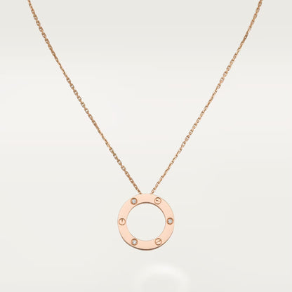 [Lora] LOVE NECKLACE 16MM 3 DIAMONDS