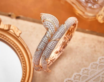 [LORA]HAUTE COUTURE GOLD SERPENTI BRACELET