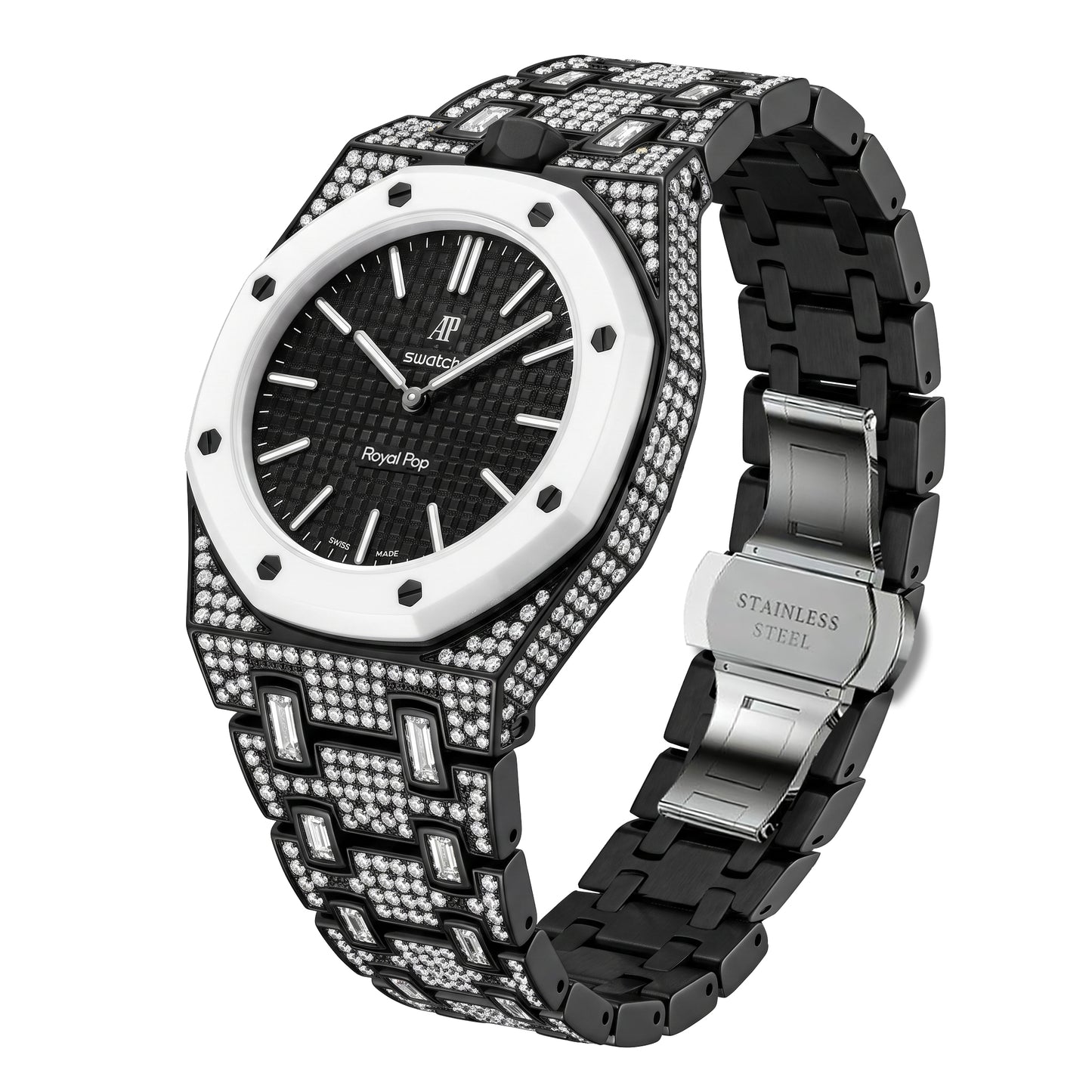 Royal Oak Pop Exclusive Bioceramic Case & Bioceramic Strap Diamond