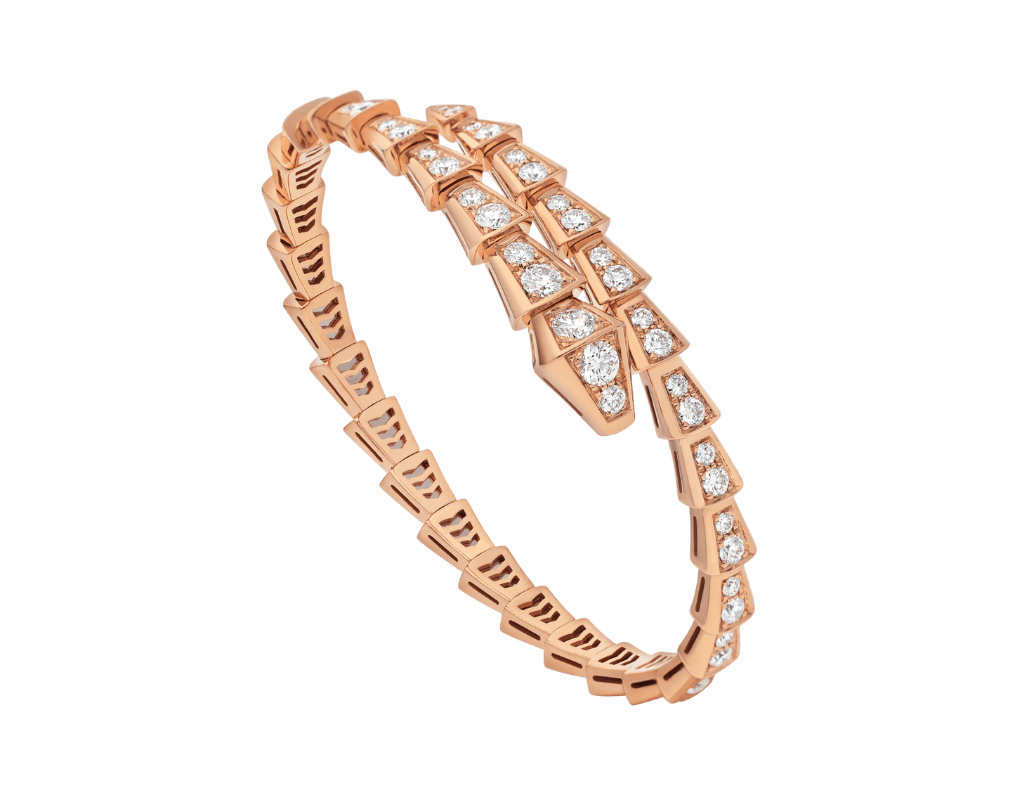 [LORA]SERPENTI BRACELET 6.8MM PINK GOLD DIAMOND
