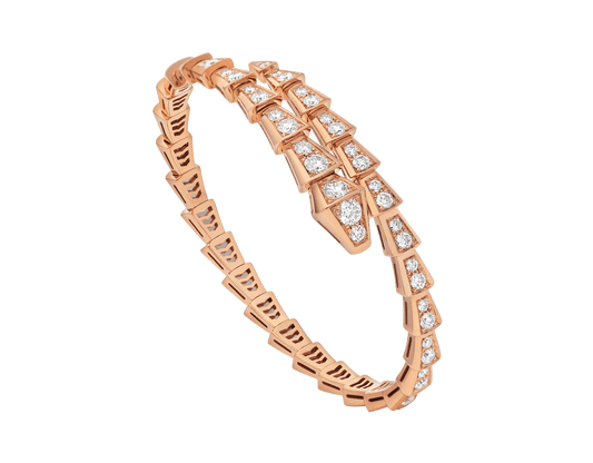 [LORA]SERPENTI BRACELET 6.8MM PINK GOLD DIAMOND