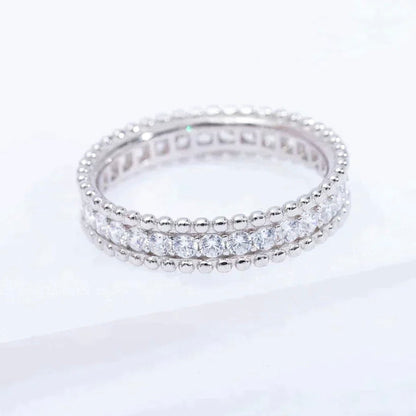 [LORA]PERLEE DIAMOND SILVER RING