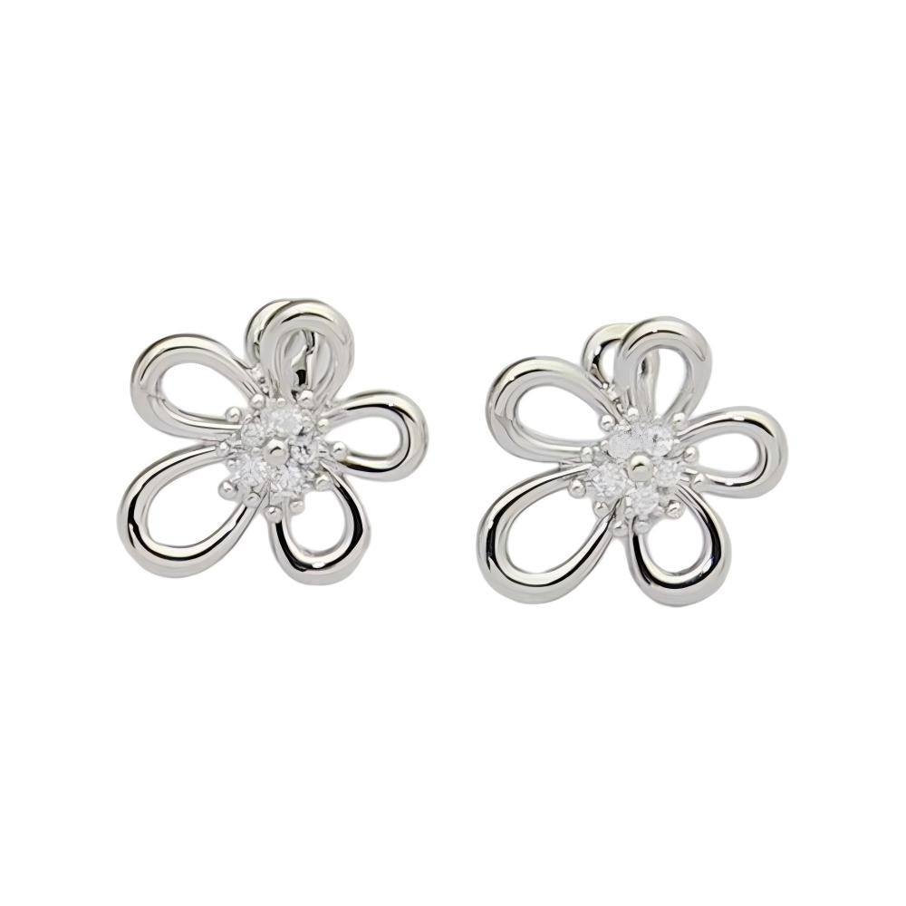 [LORA] FLOWERLACE EARRING 5 DIAMONDS