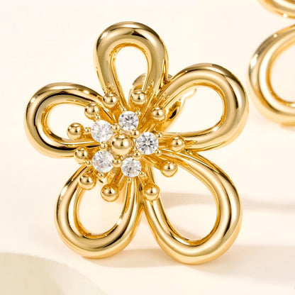 [LORA] FLOWERLACE EARRING 5 DIAMONDS
