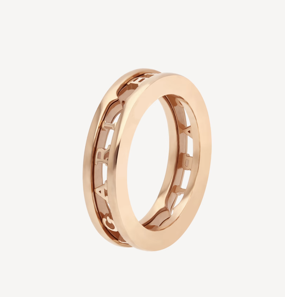 [LORA]ZERO 1 ONE-BAND WITH OPENWORK LOGO SPIRAL RING