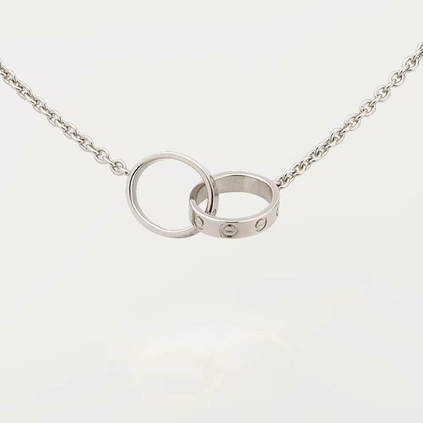 [LORA] LOVE DOUBLE RING NECKLACE