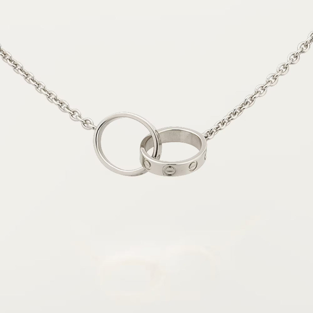 [Lora] LOVE DOUBLE RING NECKLACE