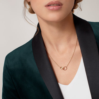 [LORA] LOVE DOUBLE RING NECKLACE