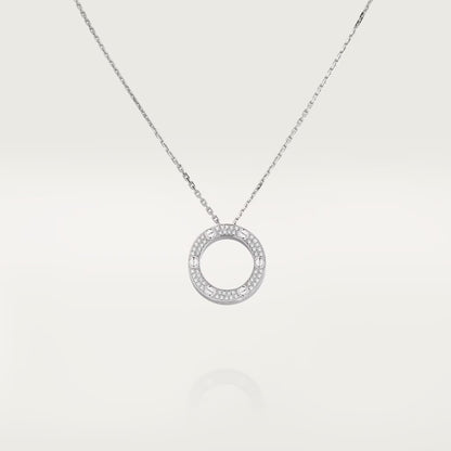 [LORA] LOVE NECKLACE 16MM  FULL DIAMOND