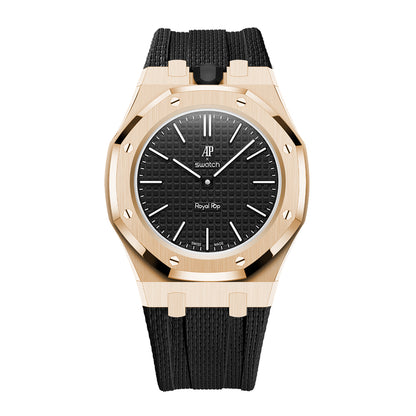 Steel Case & Fluoroelastomer Strap Full‑wrap Embedded Watch Band