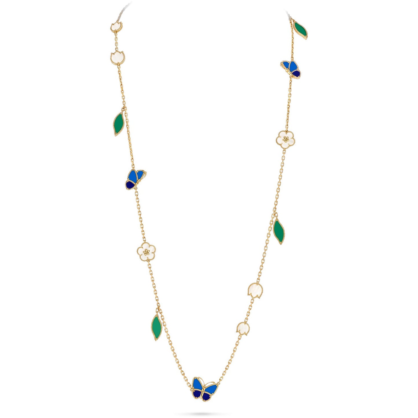 [LORA]LUCKY SPRING BUTTERFLY 15 FLOWER NECKLACE