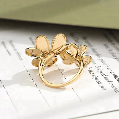 [Lora]CLOVER COMOS GOLD DIAMOND RING