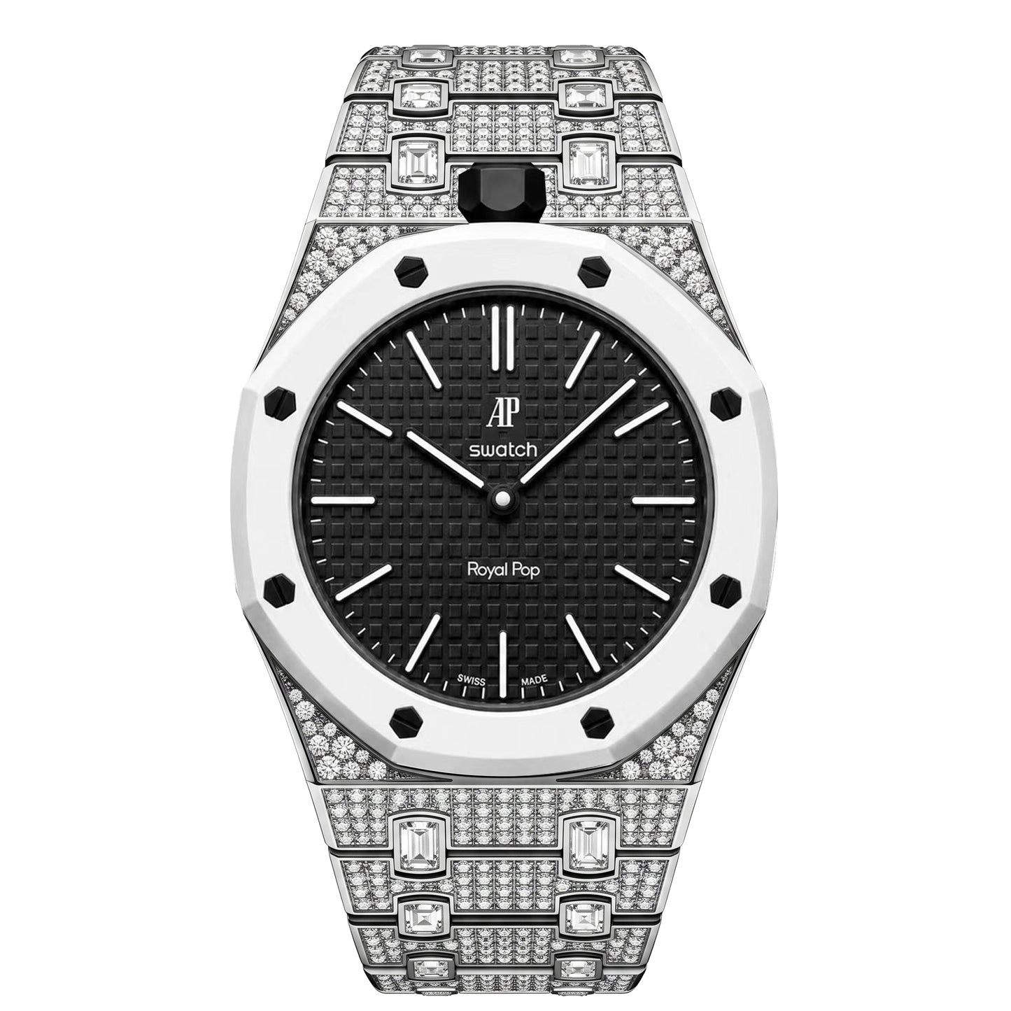 Royal Oak Pop Exclusive Bioceramic Case & Bioceramic Strap Diamond