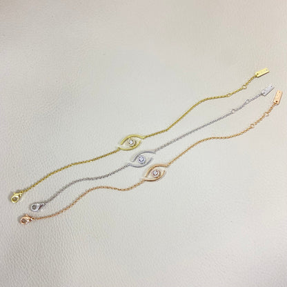 [LORA] Lucky Eye Pave-Set Diamond Bracelet