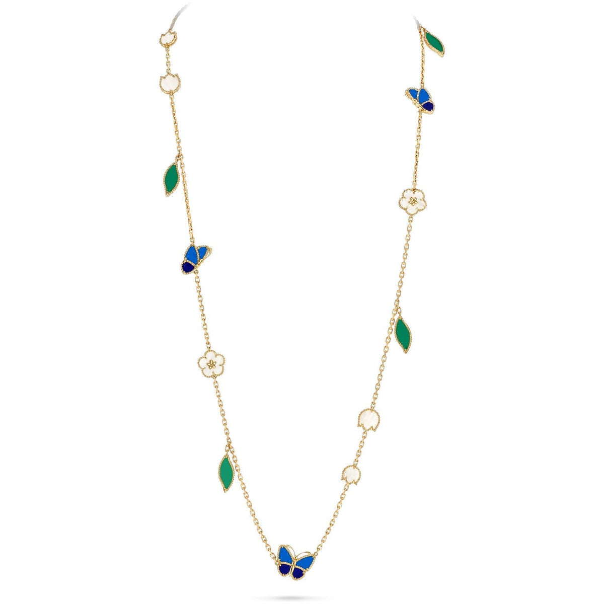 [Lora]LUCKY SPRING BUTTERFLY 15 FLOWER NECKLACE