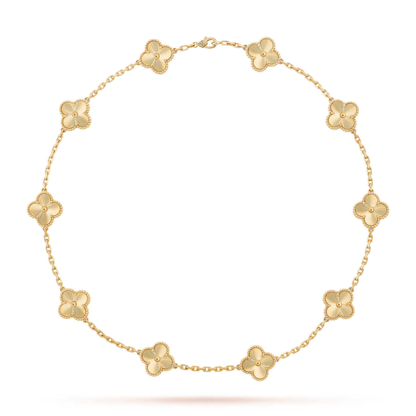 [Lora]CLOVER 10 MOTIFS LASER NECKLACE