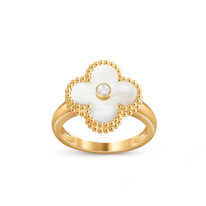 [Lora]CLOVER DIAMOND RING GOLD COLLECTION
