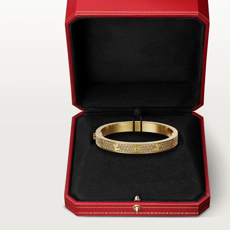 [LORA]LOVE BRACELET 6.1MM DIAMOND-PAVED