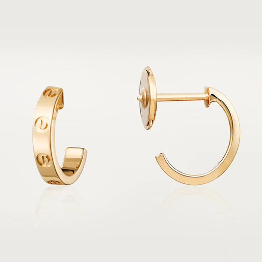 [LORA]LOVE EARRINGS 2.65MM PINK GOLD