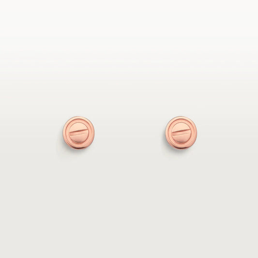 [LORA]LOVE EARRINGS PINK GOLD 10MM