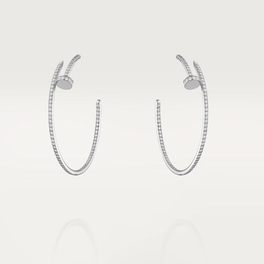 [LORA]JUSTE EARRINGS FULL DIAMONDS 1.8MM