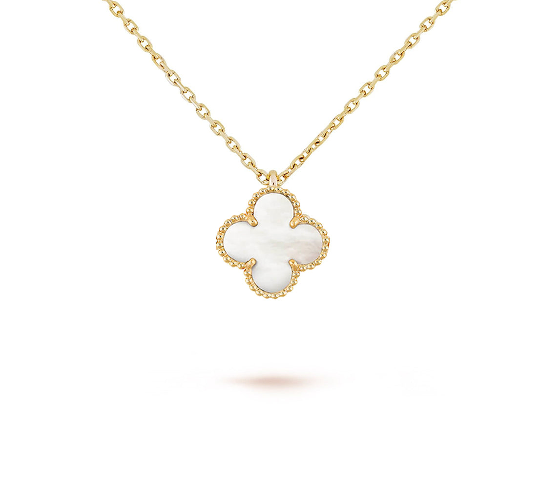 [Lora]CLOVER MINI 9.5MM CARNELIANS NECKLACE COLLECTION