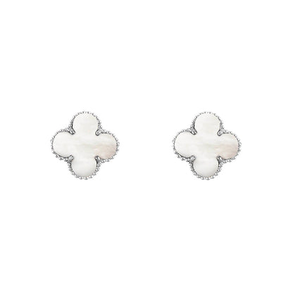 [Lora]CLOVER SILVER 15MM EARRINGS COLLECTION