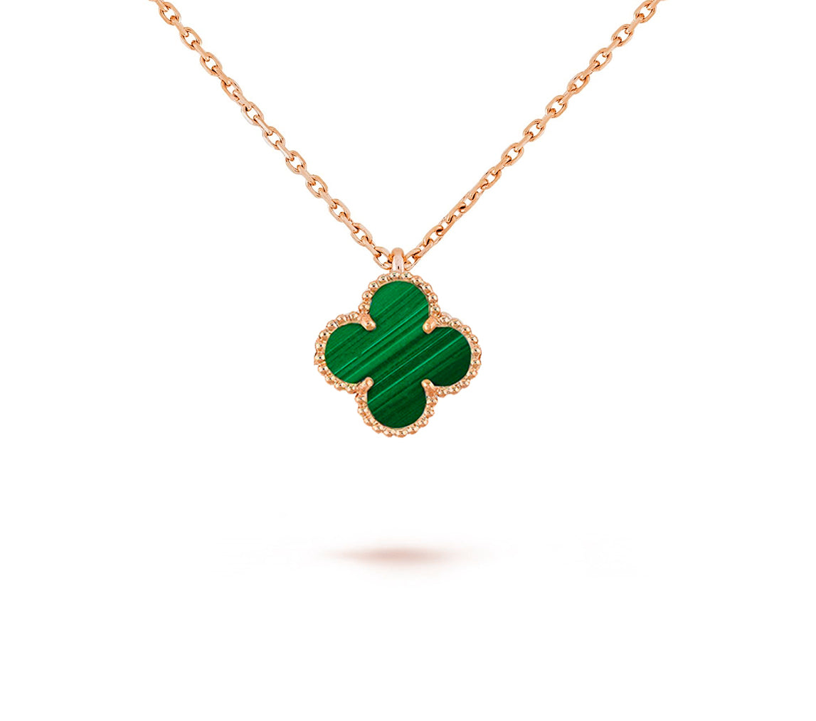 [Lora]CLOVER MINI 9.5MM CARNELIANS NECKLACE COLLECTION
