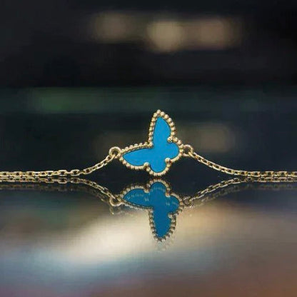 [LORA]BUTTERFLY TURQUOISE BUTTERFLY BRACELET