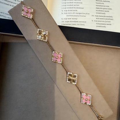 [Lora JEWELRY] OPERA 5 MOTIFS TULLE ENAMEL BRACELET
