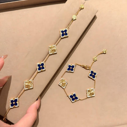 [Lora JEWELRY] OPERA 5 MOTIFS TULLE ENAMEL BRACELET