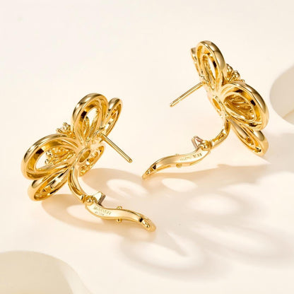 [LORA] FLOWERLACE EARRING 5 DIAMONDS