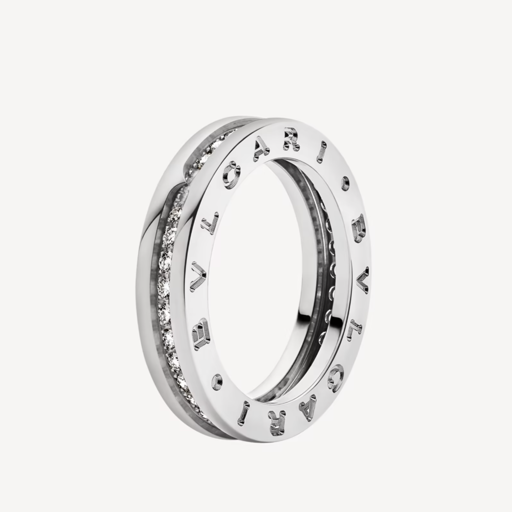[LORA]ZERO 1 ONE-BAND PAVED DIAMONDS ON THE SPIRAL RING
