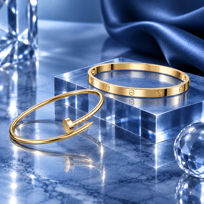 [Lora] LOVE & JUSTE Classic Bracelet Stack Set