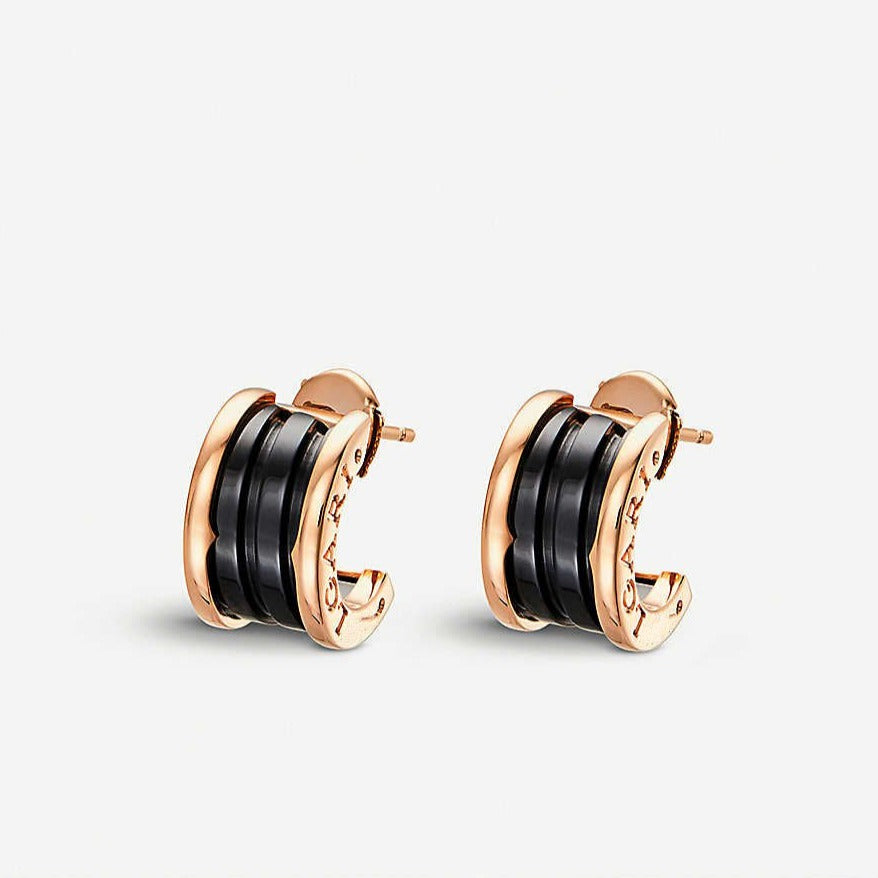 [LORA]ZERO 1 PINK GOLD CERAMIC EARRINGS
