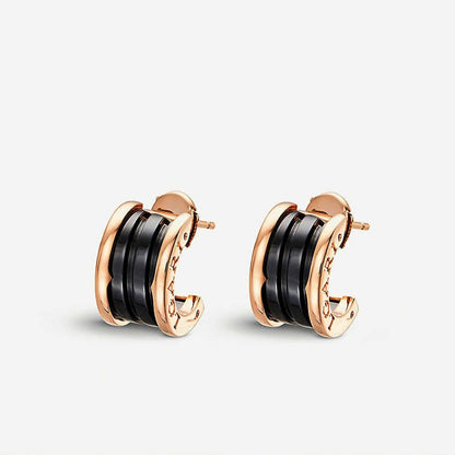[LORA]ZERO 1 PINK GOLD CERAMIC EARRINGS