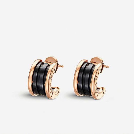 [LORA]ZERO 1 PINK GOLD CERAMIC EARRINGS