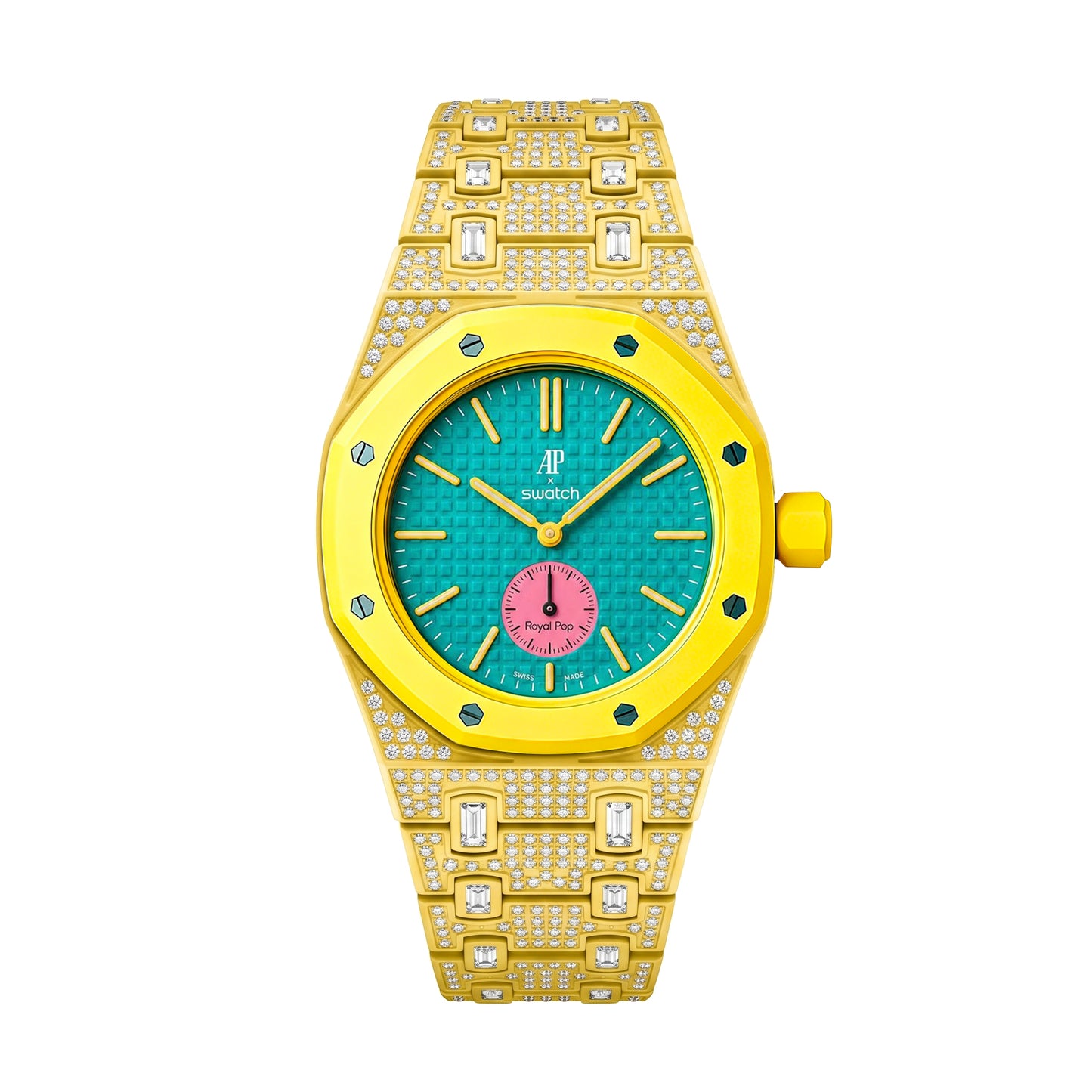 Royal Oak Pop Exclusive Bioceramic Case & Bioceramic Strap Diamond