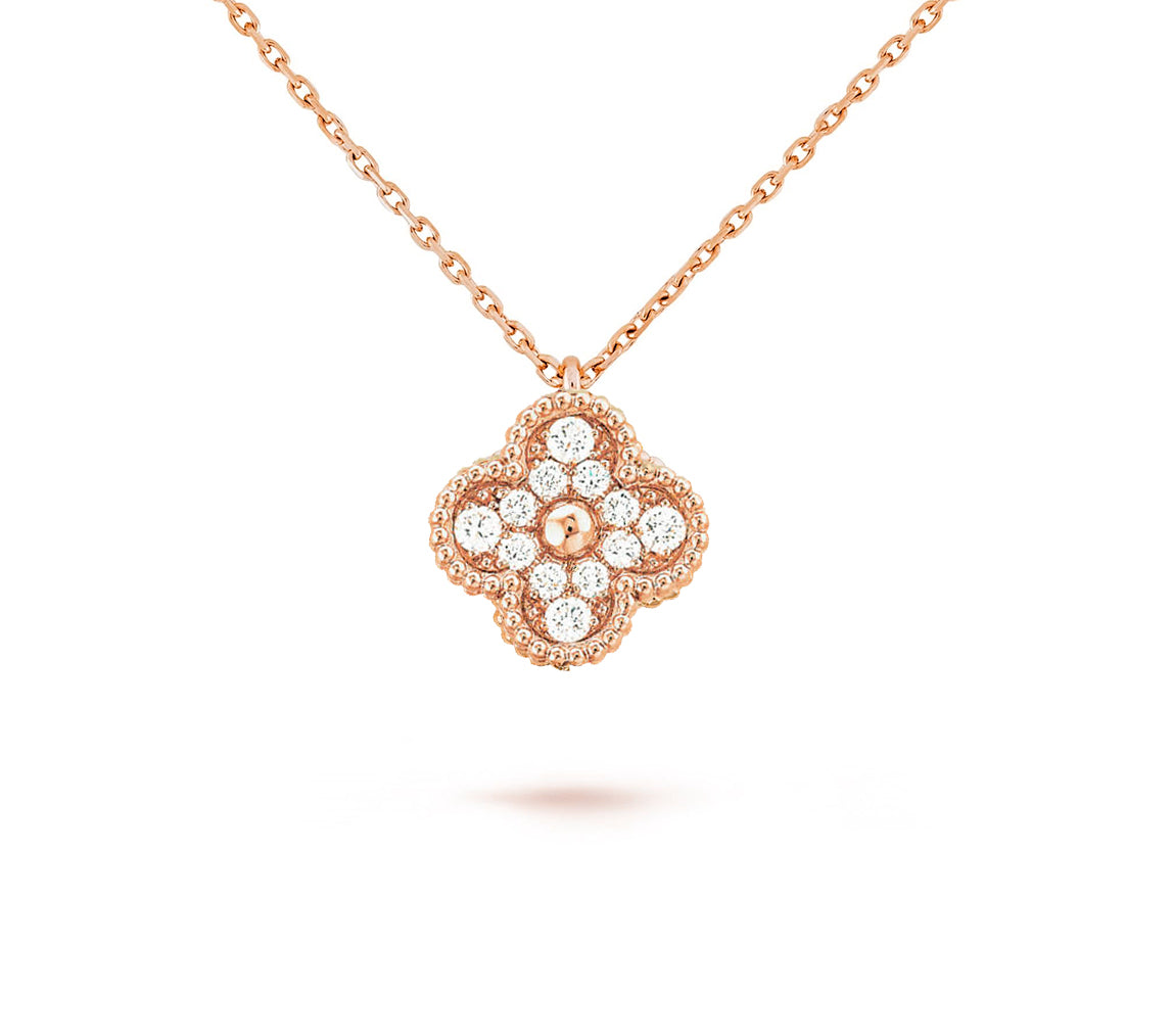 [Lora]CLOVER MINI 9.5MM CARNELIANS NECKLACE COLLECTION