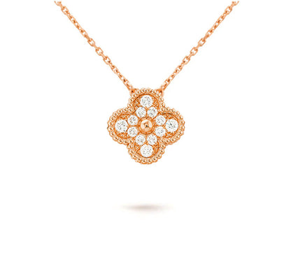 [Lora]CLOVER 15MM SINGLE FLOWER NECKLACE COLLECTION