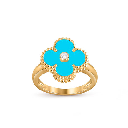 [Lora]CLOVER DIAMOND RING GOLD COLLECTION