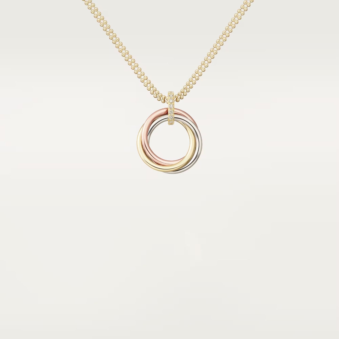 [LORA] TRINITY MEDIUM  DIAMONDS NECKLACE