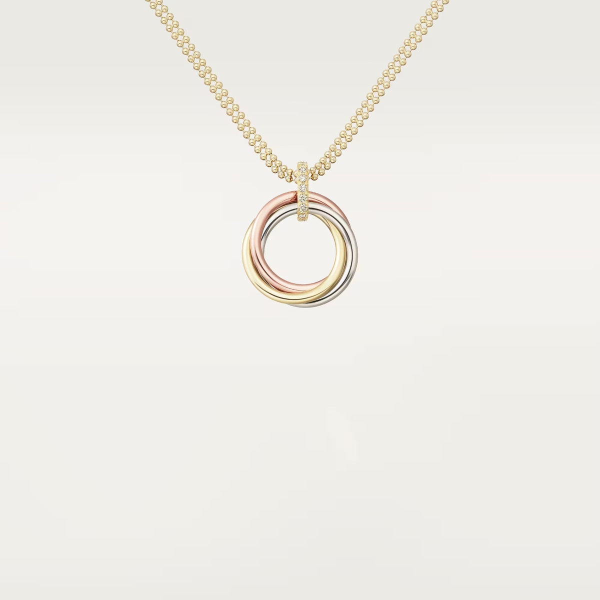 [Lora] TRINITY MEDIUM  DIAMONDS NECKLACE