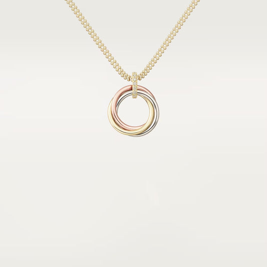 [Lora] TRINITY MEDIUM  DIAMONDS NECKLACE